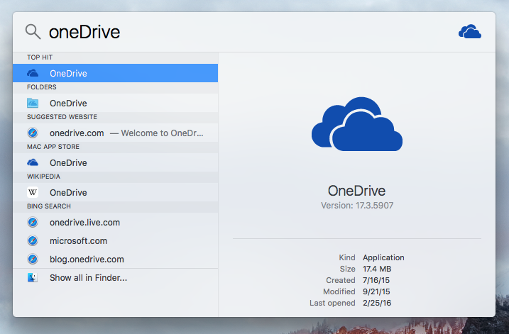 microsoft onedrive for business mac client
